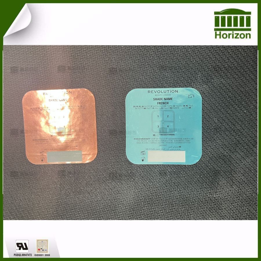 亮银彩妆双层标签